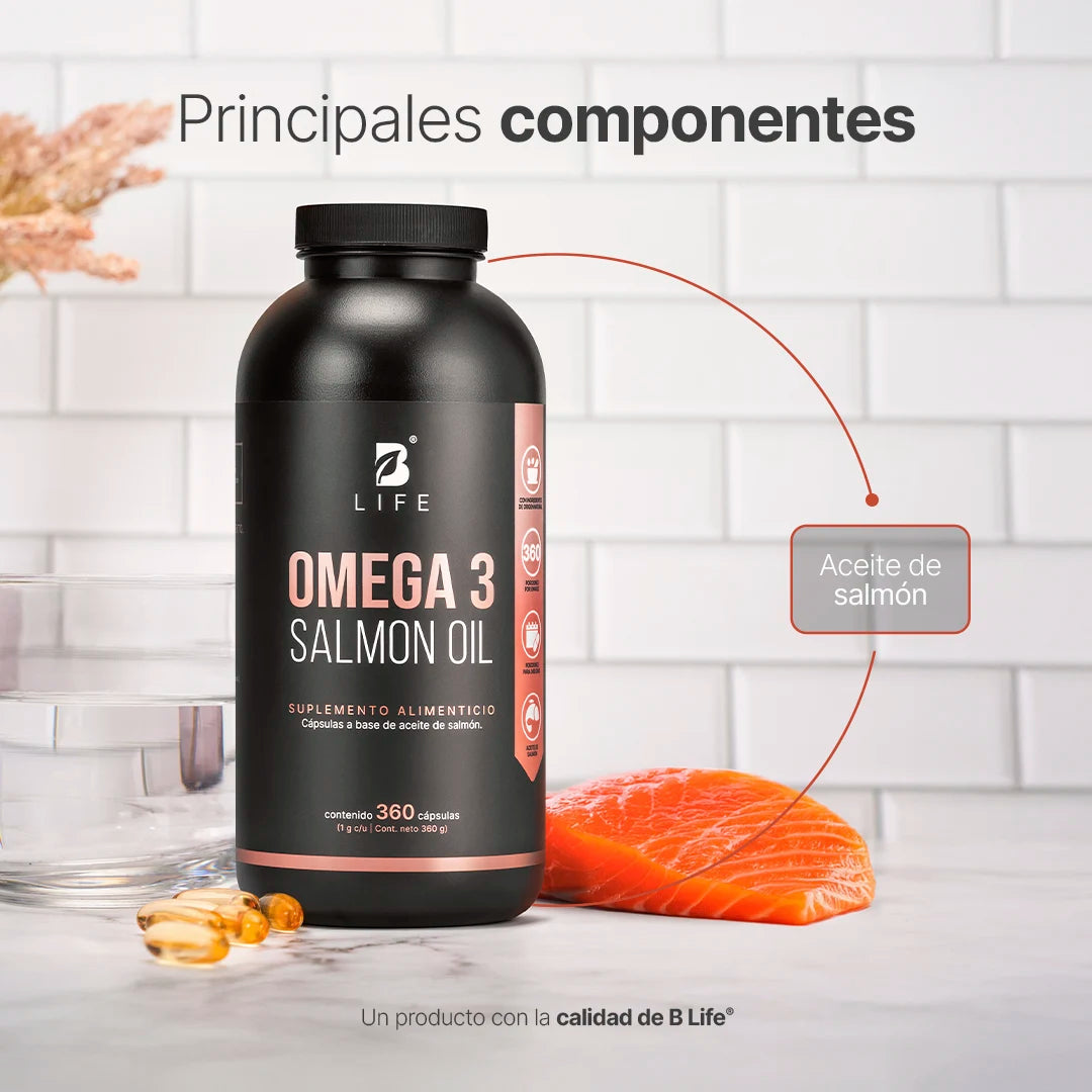 B Life Omega 3 Salmon Oil 360 Capsulas