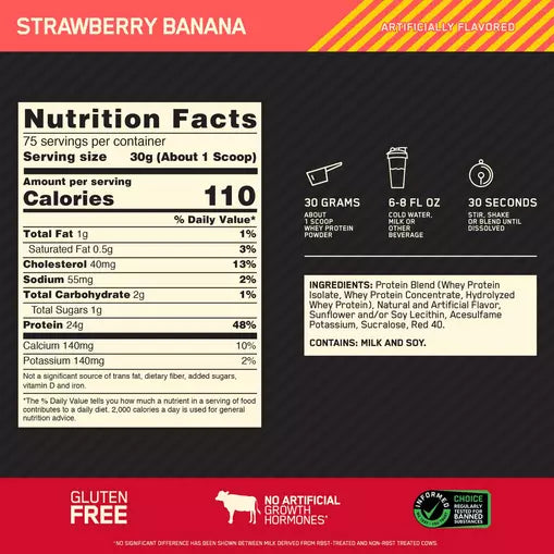 On Gold Standard 100% Whey 5 Lbs