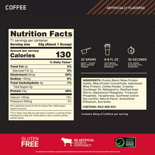 On Gold Standard 100% Whey 5 Lbs