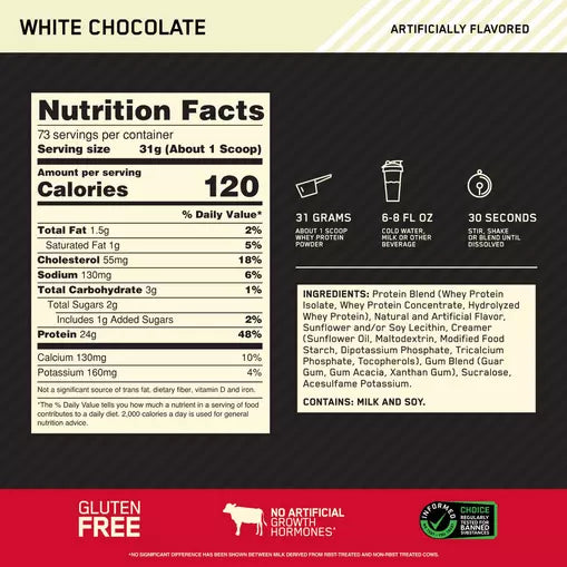 On Gold Standard 100% Whey 5 Lbs
