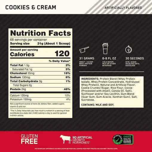 On Gold Standard 100% Whey 5 Lbs