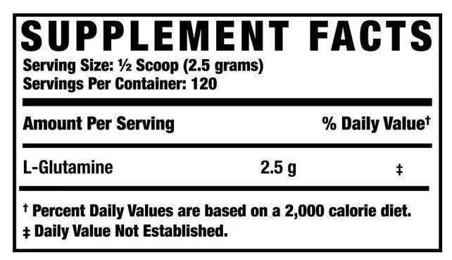 Ronnie Coleman Glutamine Xs 300 Gramos 120 Servicios