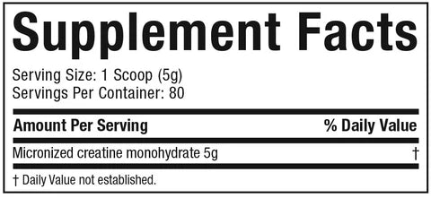 Muscletech Platinum 100% Creatine 400 Gramos 80 Servicios