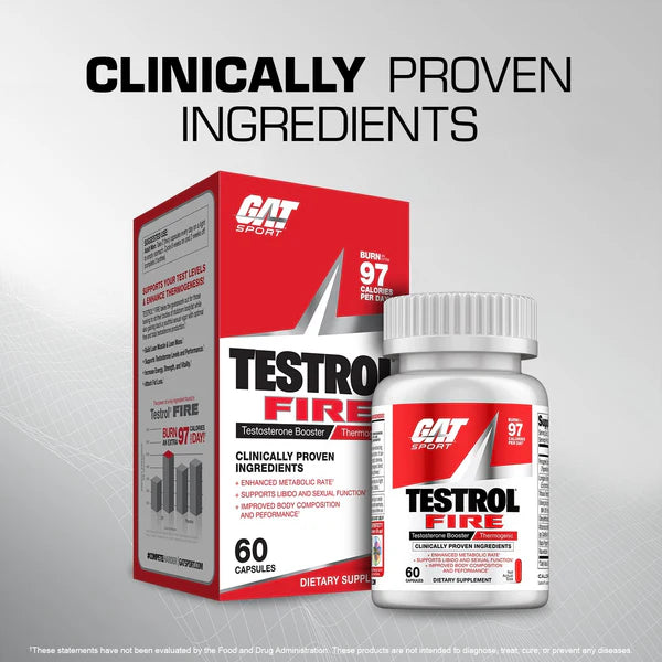 Gat Sport Testrol Fire 60 Capsulas