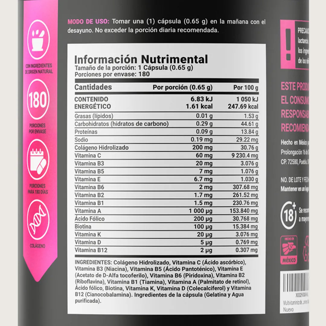 B Life Womens Blend 180 Capsulas