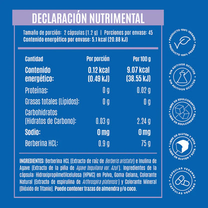 Birdman Berberina Hcl 90 Capsulas