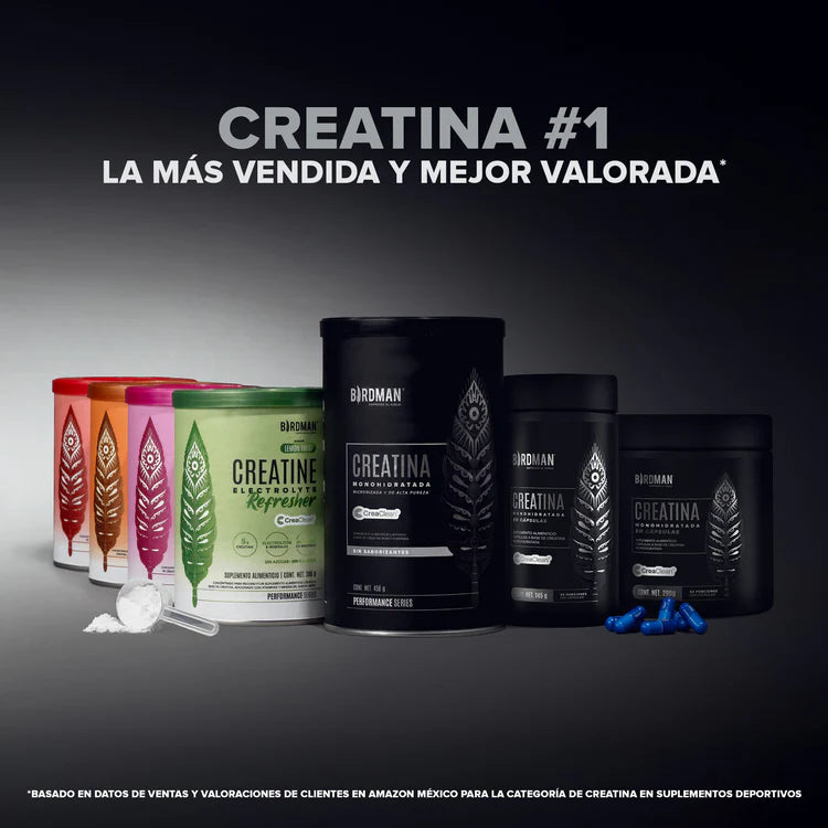 Birdman Creatina Monohidratada 450 Gramos 90 Servicios