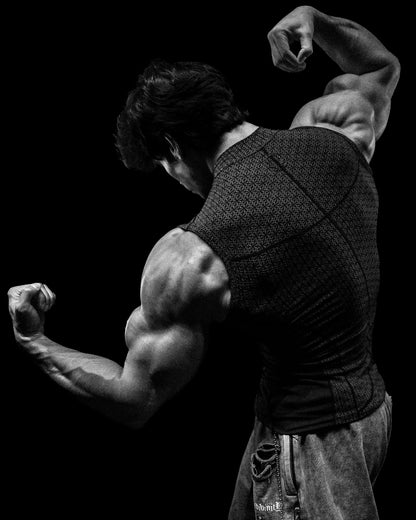 Breathedivinity Doom Tech ™ Armored Cut-Off Compression Midnight