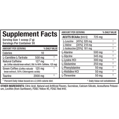 Allmax ACuts: Amino-Charged Energy 30 Servicios