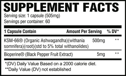 Revive Ksm-66 Ashwagandha 60 Capsulas