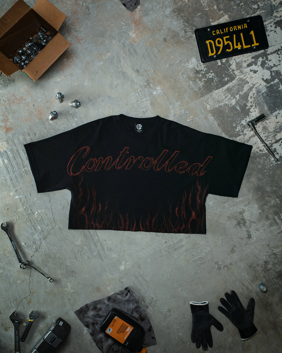 Controlled Insanity Inferno Cropped Red Pump Cover