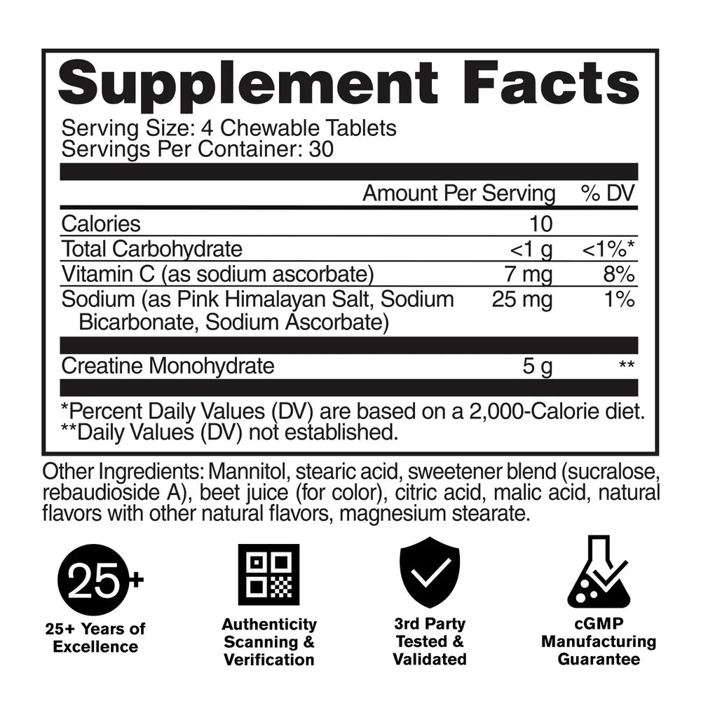 Gat Sport Creatine Chews 120 Tabletas 30 Servicios