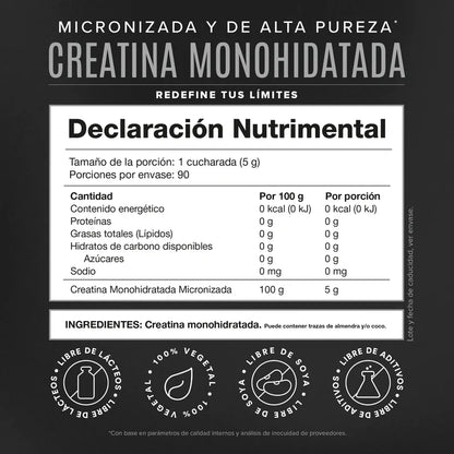 Birdman Creatina Monohidratada 450 Gramos 90 Servicios