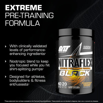 Gat Sport Nitraflex Black 40 Servicios