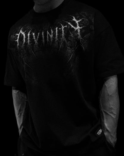 Breathedivinity Oversized T-Shirt Blood Reaper Void Black