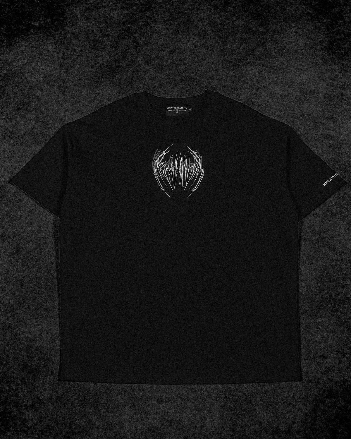 Breathedivinity Oversized T-Shirt Eclipse Void Black