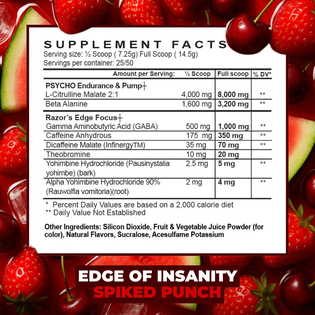 Psycho Pharma Edge Of Insanity 50 Servicios