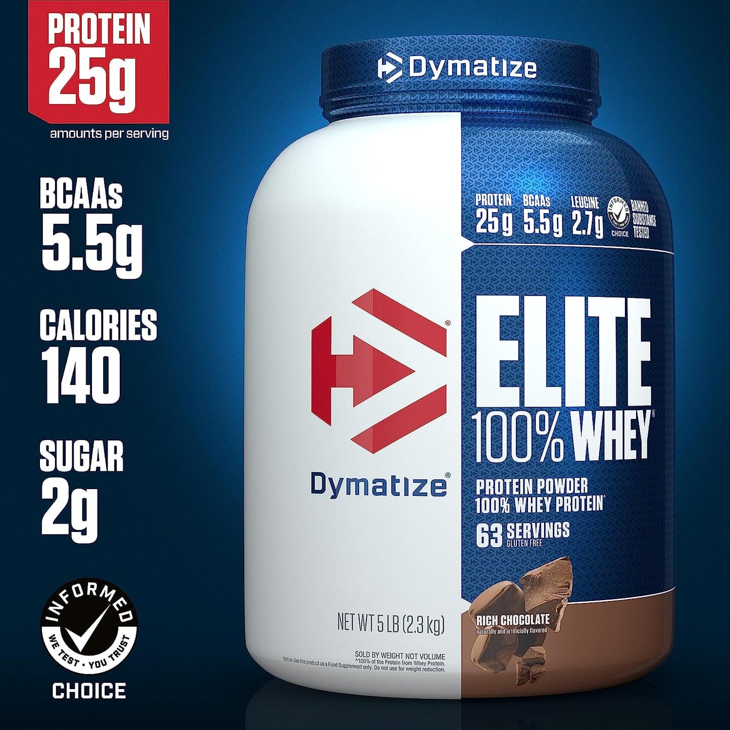 Dymatize Elite 100% Whey 5 Lbs