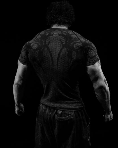 Breathedivinity Doom Tech ™ Armored Shortsleeve Compression Midnight