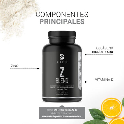 B Life Z Blend | Zinc 200 Capsulas