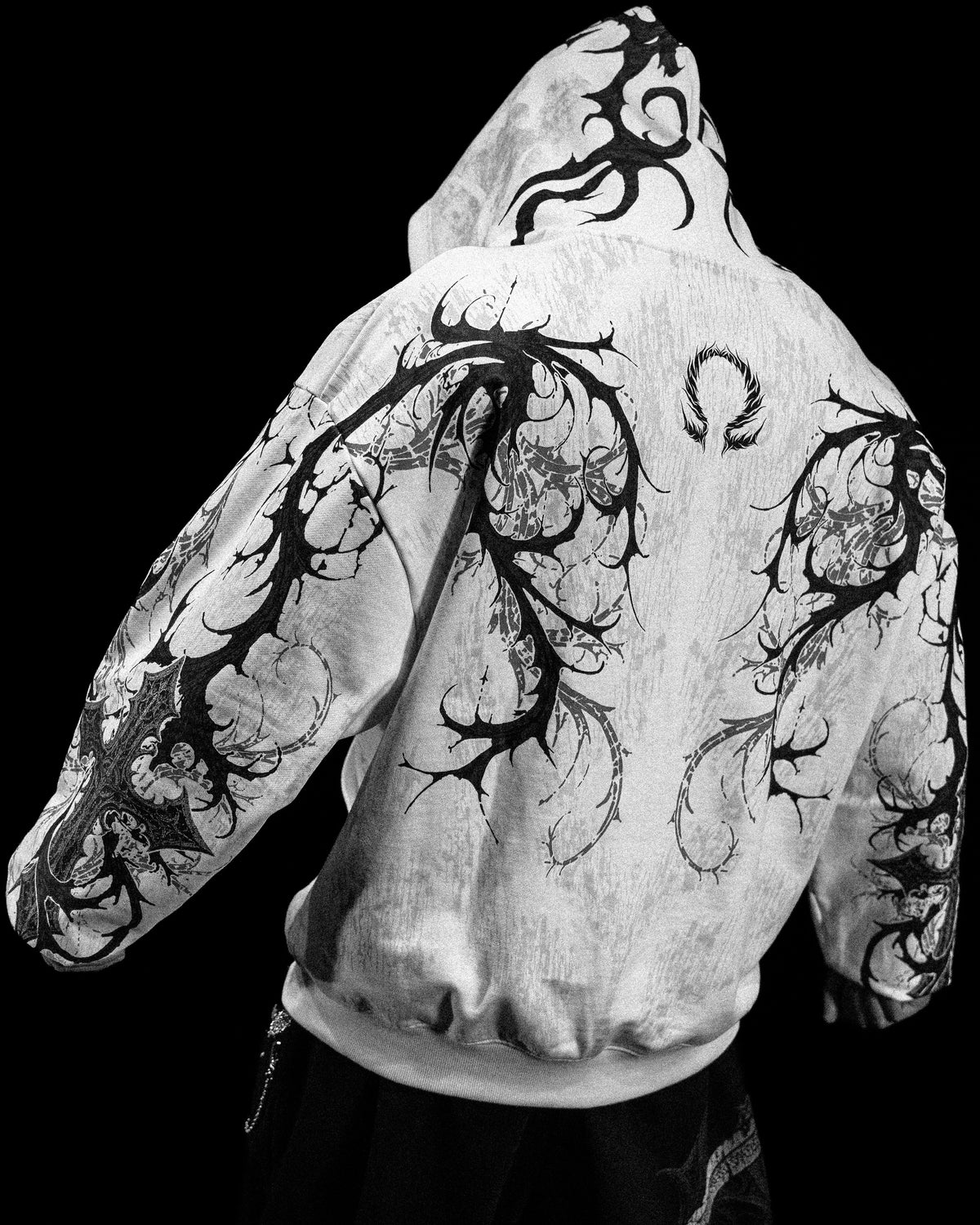 Breathedivinity Oversized Zip-Up Hoodie Sanctuary Divine White