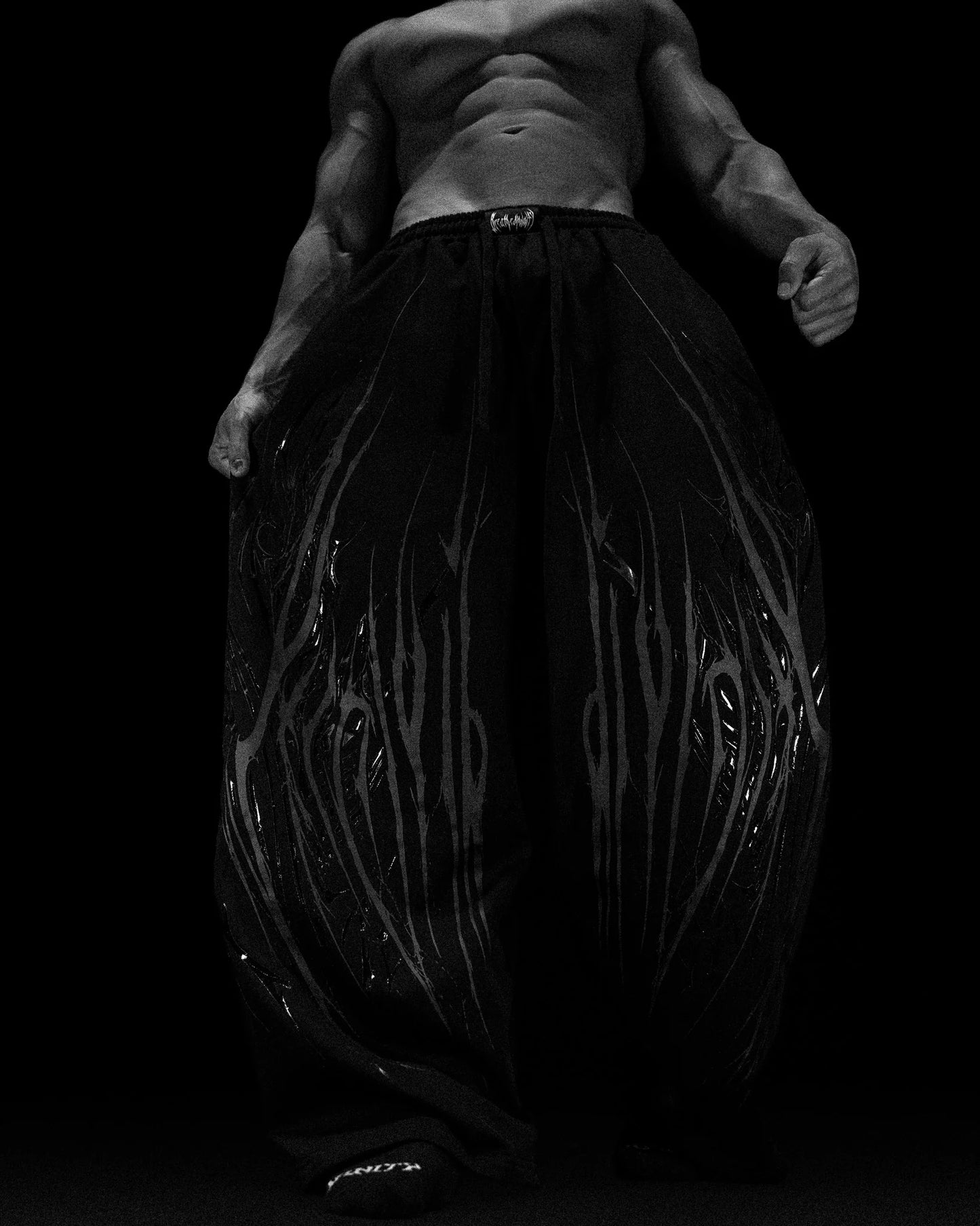 Breathedivinity Venom Texture Symbiote Banana Sweatpants Darkess