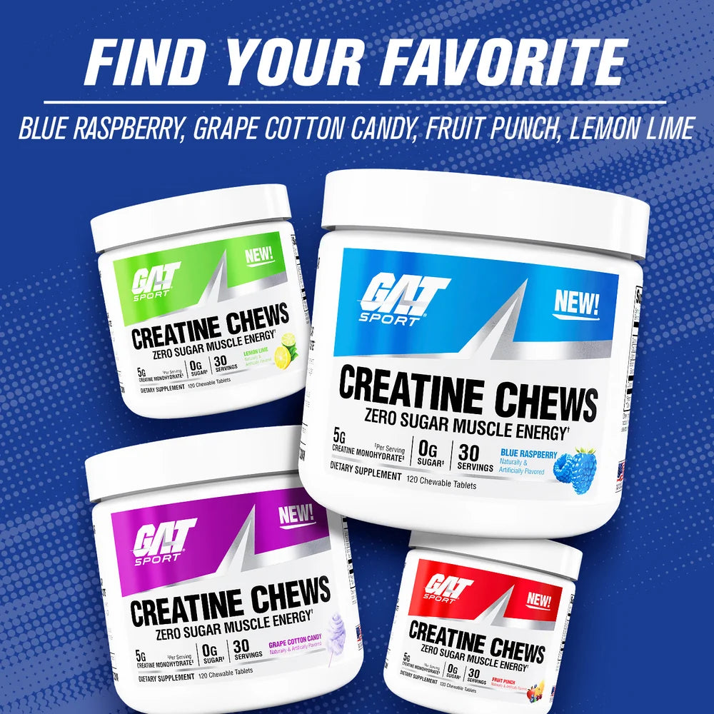 Gat Sport Creatine Chews 120 Tabletas 30 Servicios