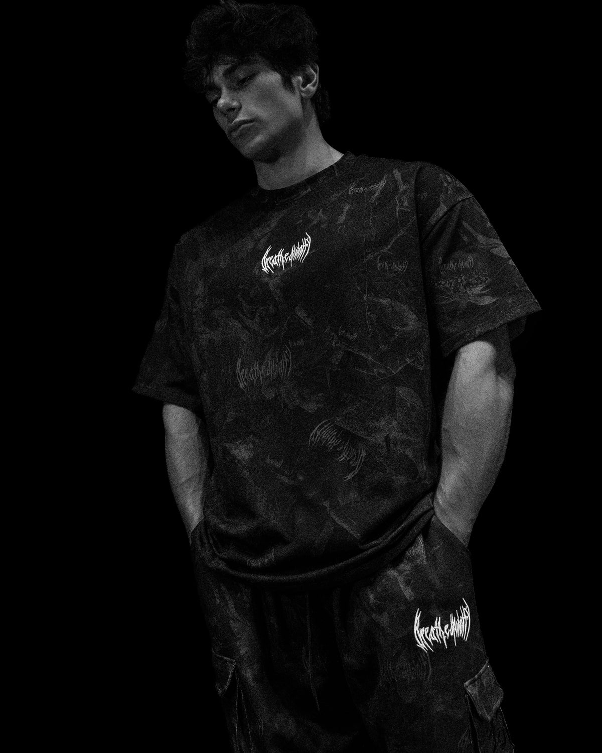 Breathedivinity Oversized T-Shirt Nightshade Camo