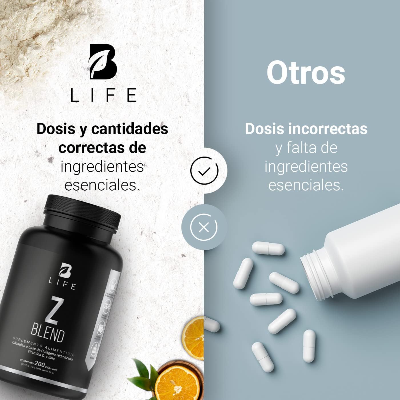 B Life Z Blend | Zinc 200 Capsulas