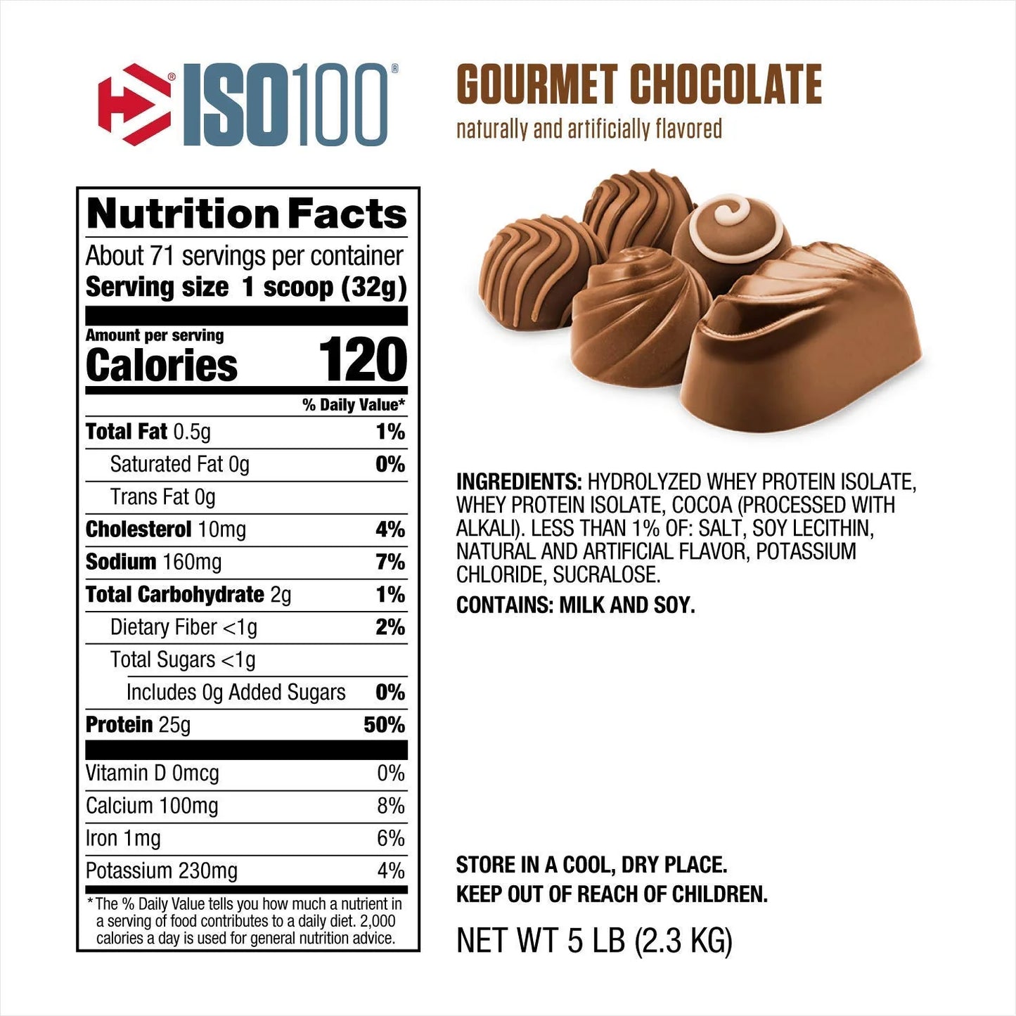 Dymatize Iso 100 Hydrolized 5 Lbs