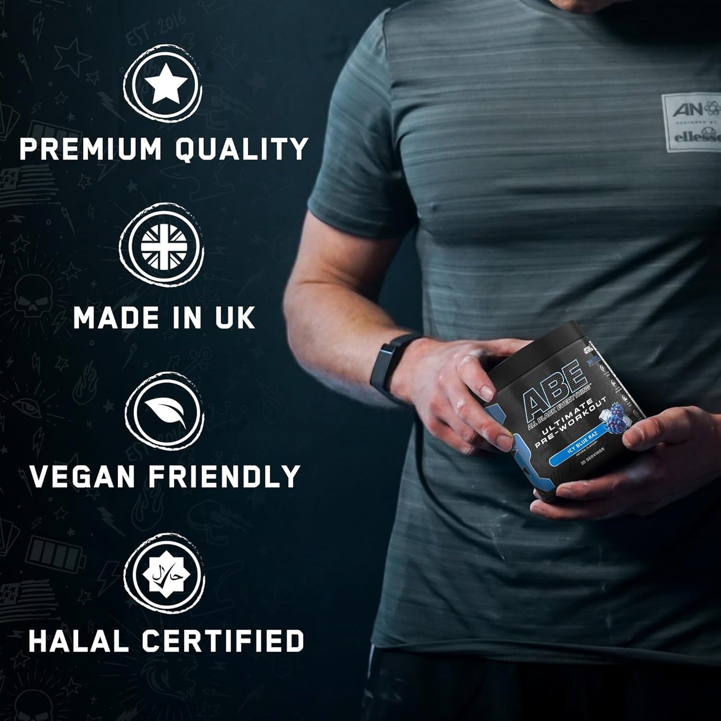 Applied Nutrition Abe All Black Everything Ultimate Pre-Workout 30 Servicios