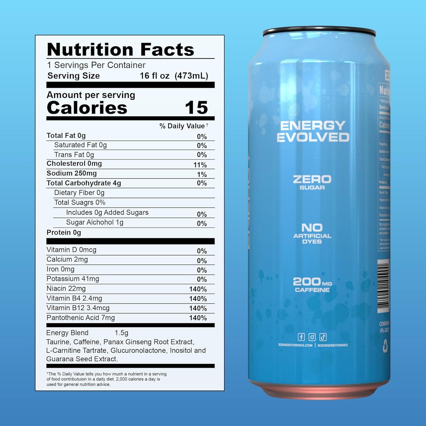 3D Energy Drink 473 Ml