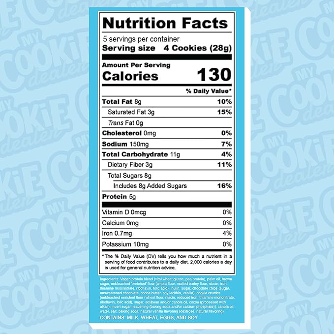 Raw Nutrition My Cookie Bite-Sized 142 Gramos