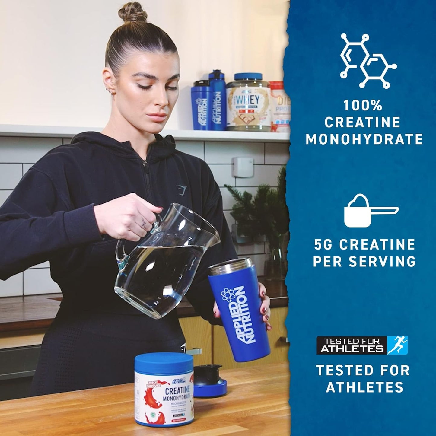 Applied Nutrition Creatine Monohydrate Micronized 1 Kg 200 Servicios