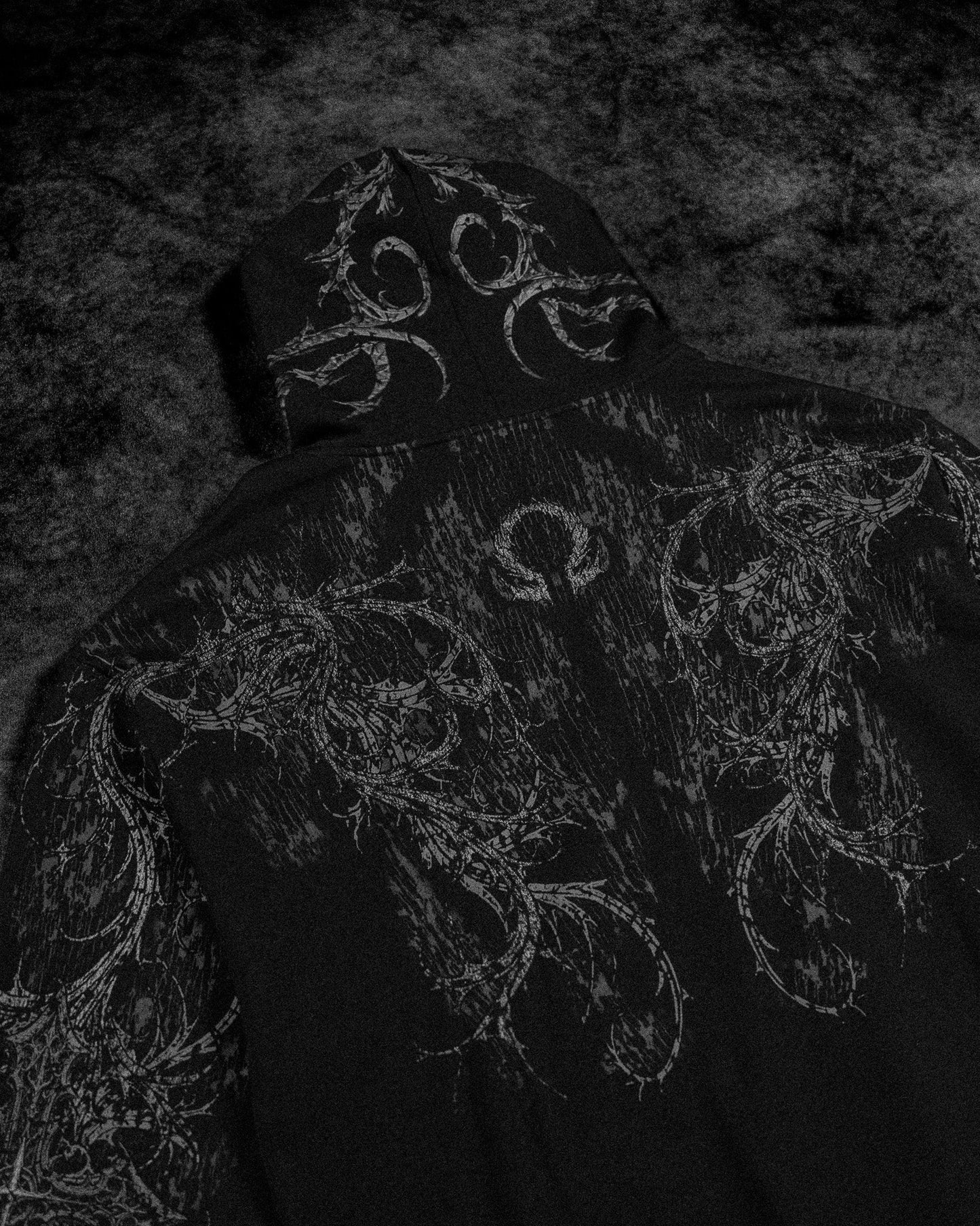 Breathedivinity Oversized Zip-Up Hoodie Sanctuary Void Black