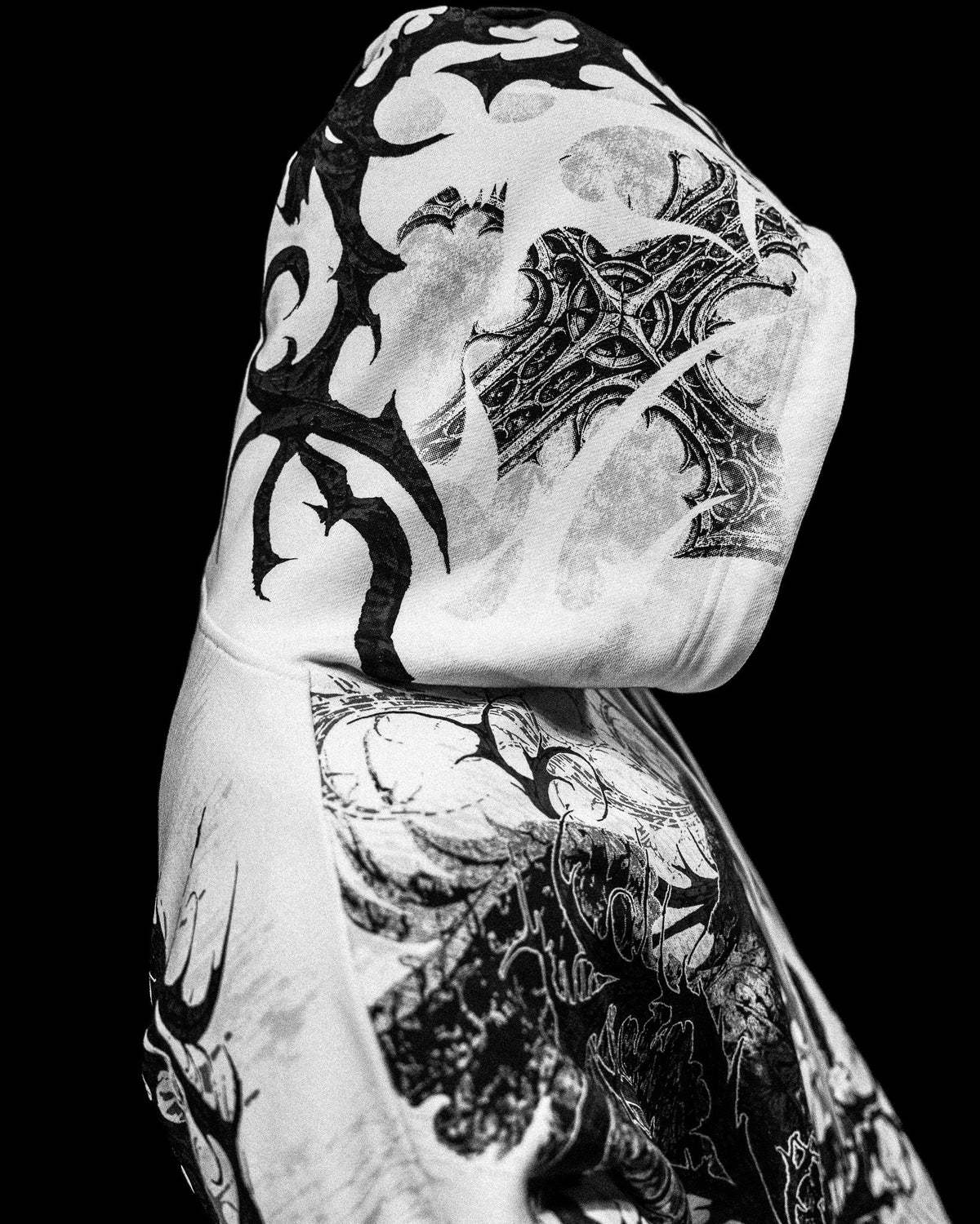 Breathedivinity Oversized Zip-Up Hoodie Sanctuary Divine White