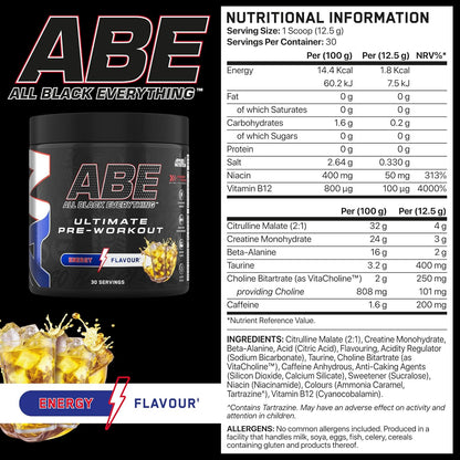 Applied Nutrition Abe All Black Everything Ultimate Pre-Workout 30 Servicios