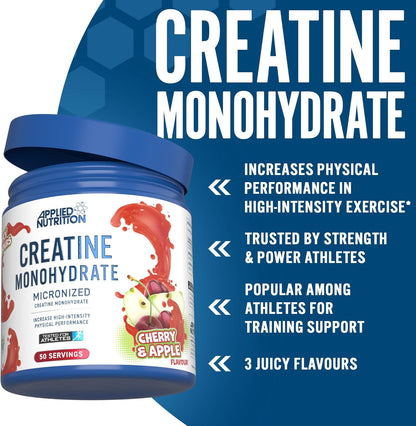 Applied Nutrition Creatine Monohydrate Micronized 250 Gramos 50 Servicios