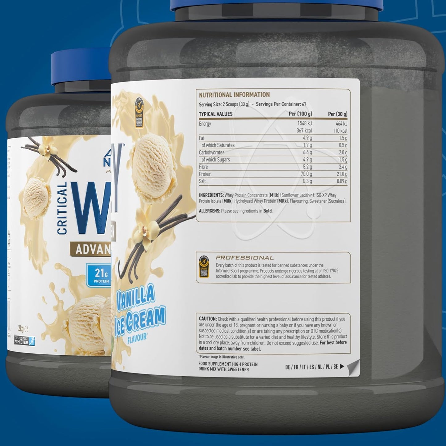 Applied Nutrition Critical Whey Advanced Protein 5 Lbs