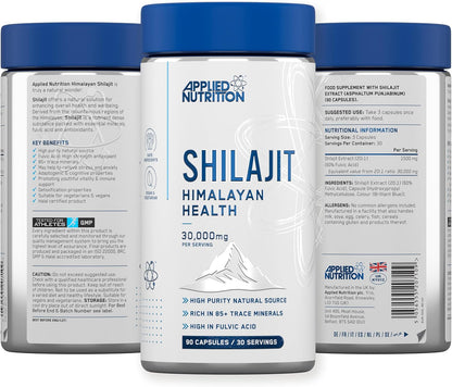 Applied Nutrition Shilajit Himalayan Health 90 Capsulas