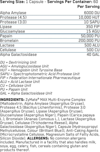 Applied Nutrition Advanced Digestive Enzyme 60 Capsulas