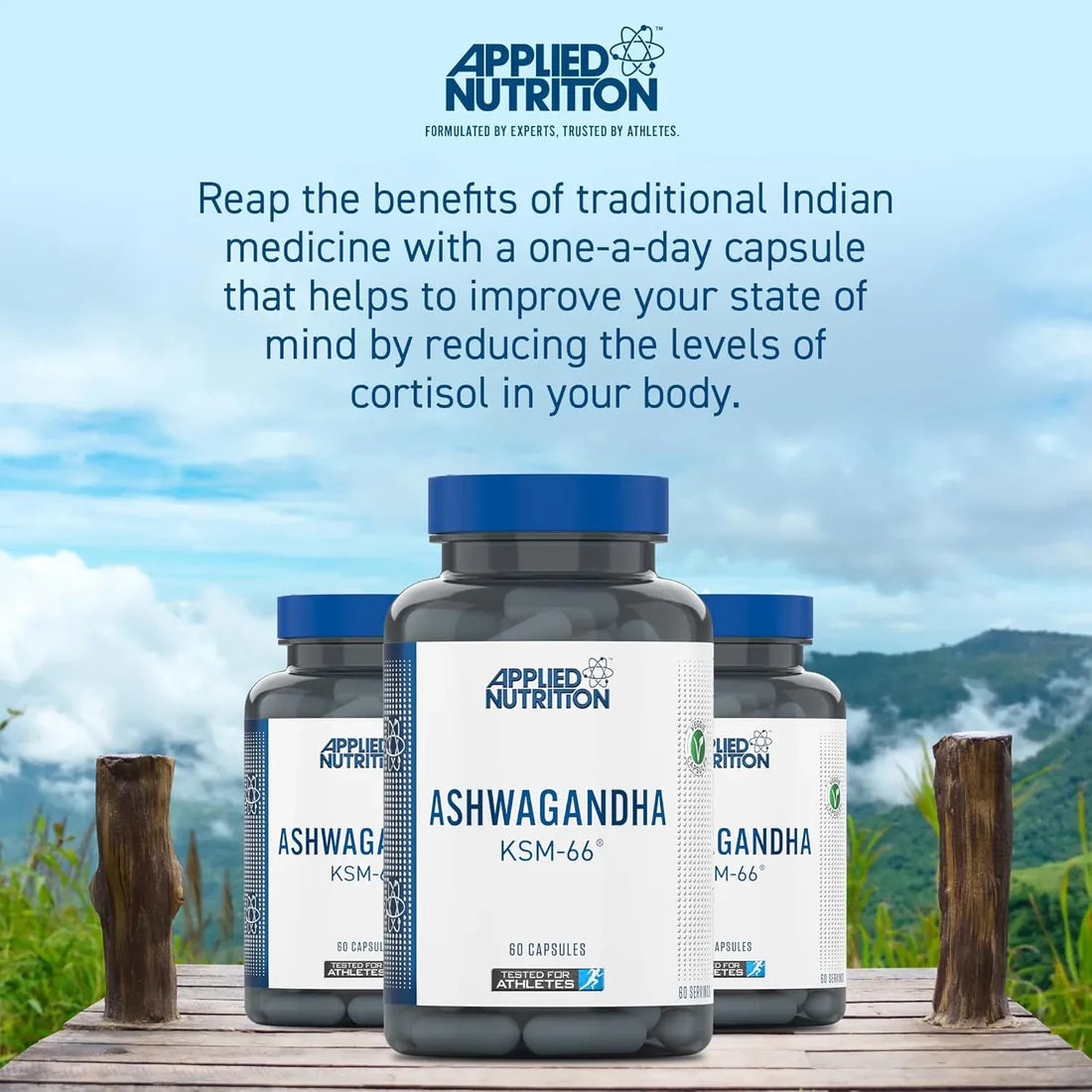 Applied Nutrition Ashwagandha Ksm-66 60 Capsulas