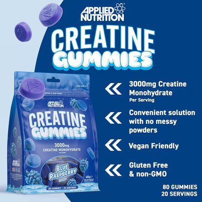 Applied Nutrition Creatine Gummies 80 Gummies 20 Servicios