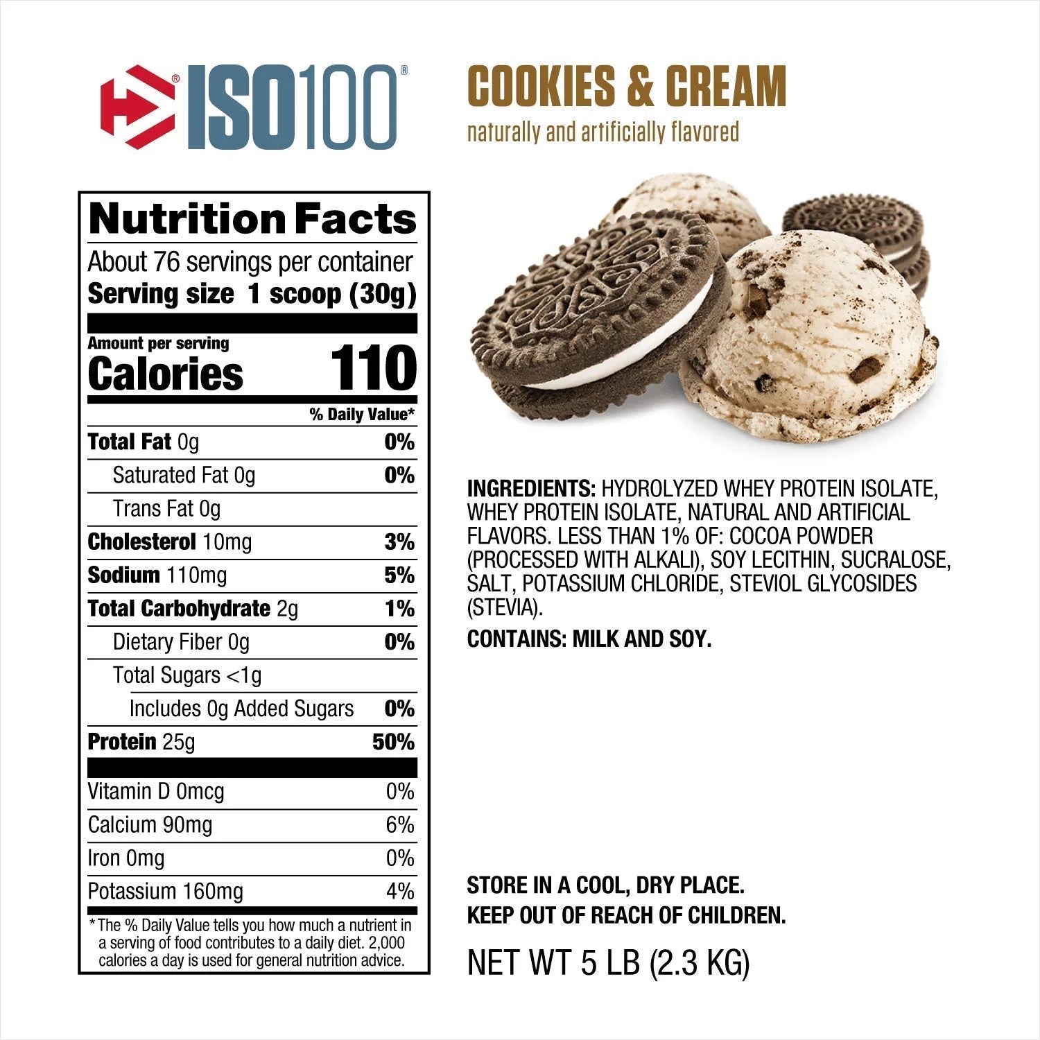 Dymatize Iso 100 Hydrolized 5 Lbs
