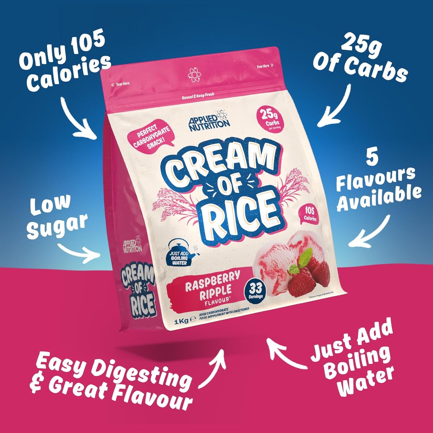 Applied Nutrition Cream Of Rice 33 Servicios