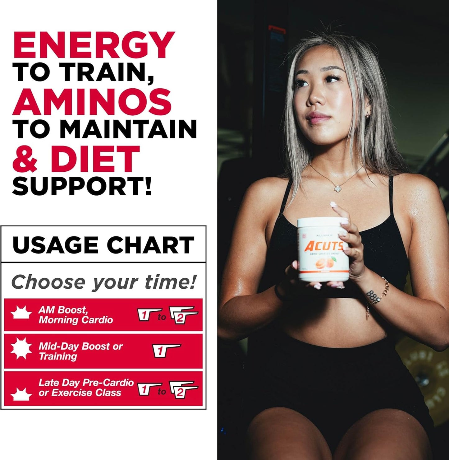 Allmax ACuts: Amino-Charged Energy 30 Servicios