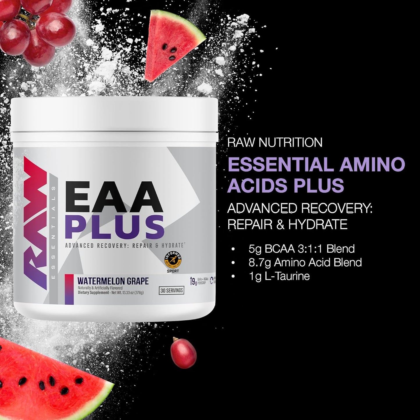 Raw Nutrition Eaa Plus 30 Servicios