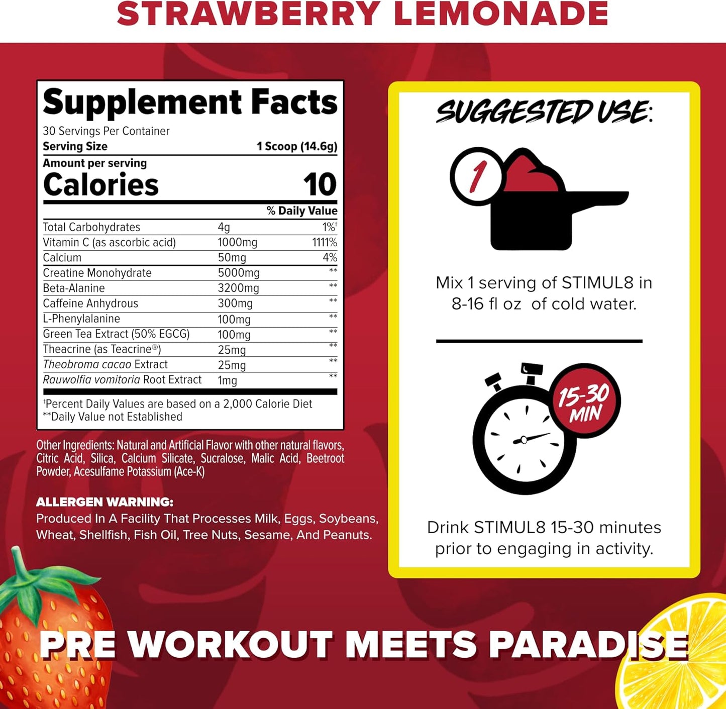 Finaflex Stimul8 Preworkout + 5G Creatine 30 Servicios