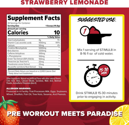 Finaflex Stimul8 Preworkout + 5G Creatine 30 Servicios