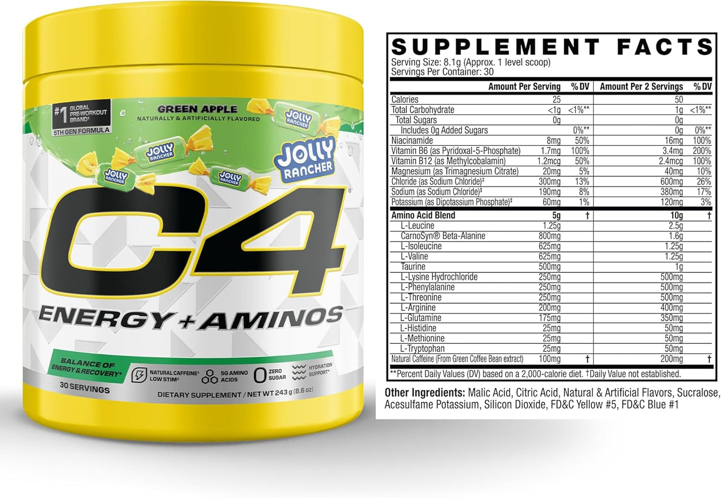 Cellucor C4 Energy + Aminos 30 Servicios